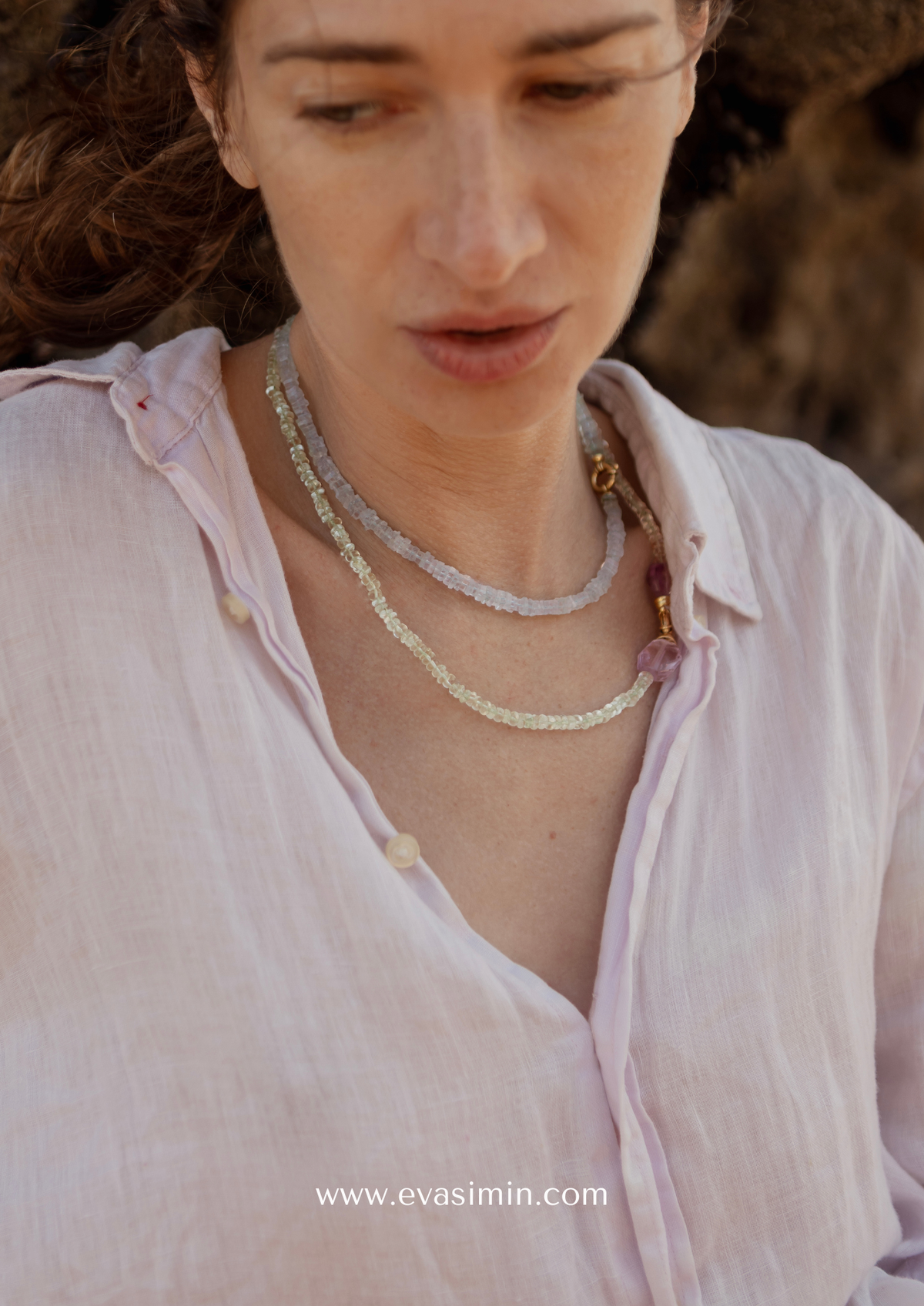 Day Diamond Necklace – Aquamarine