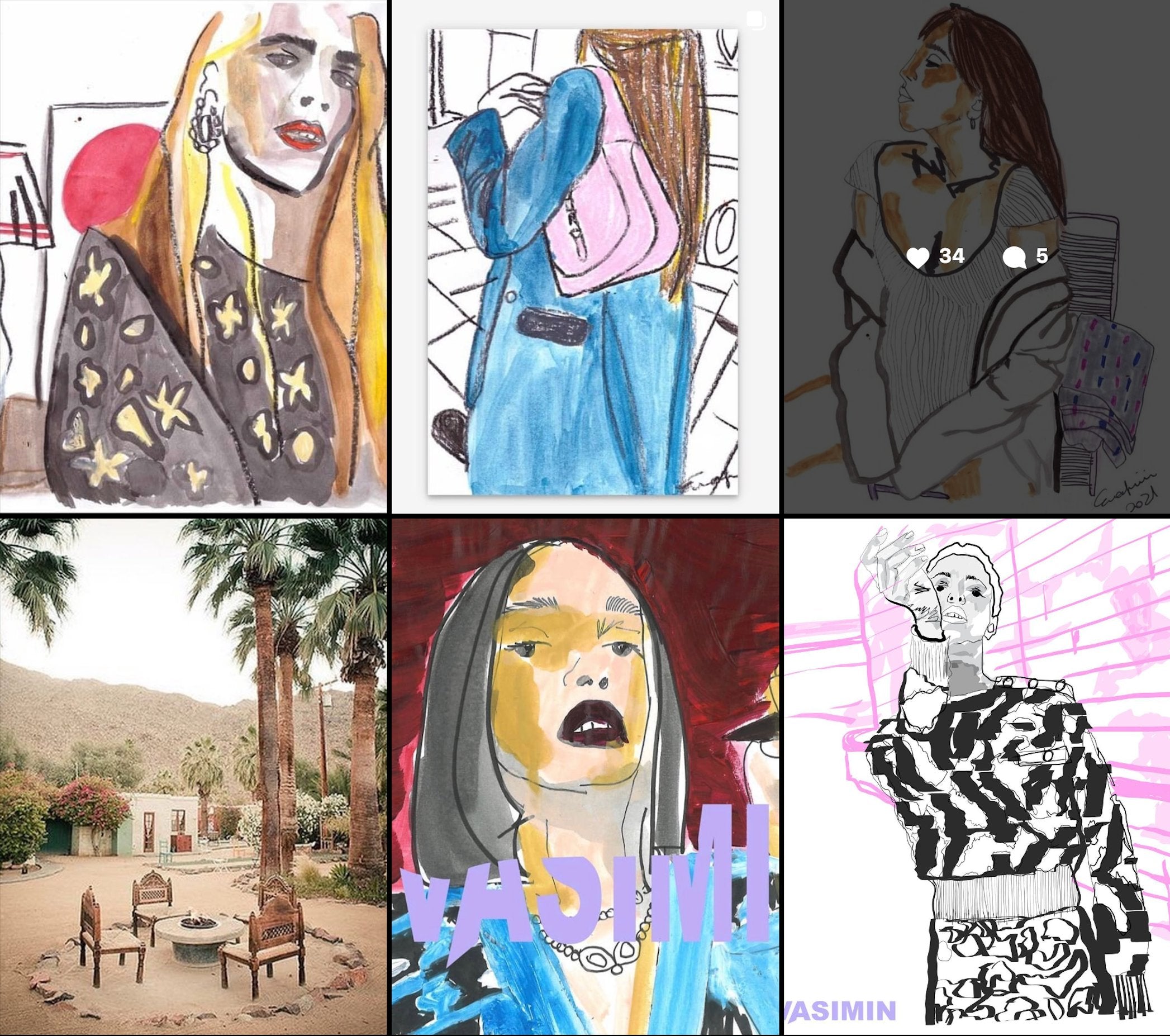 FASHION ILLUSTRATIONS - EVASIMIN