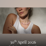 woman wearing Rock crystal necklace bergkristall strawberry quartz handcrafted EVASIMIN Germany
