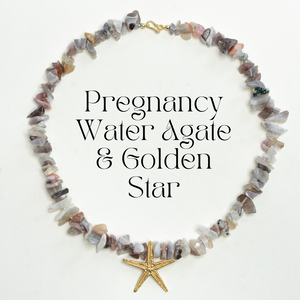 Pregnancy Necklace  + Golden Sea Star