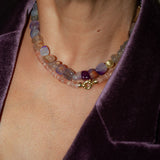 GOLDEN AMBER SHELL NECKLACE