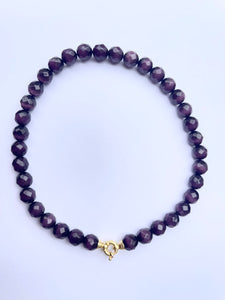 Strength Necklace - Violette Tigerstone -Smaller Stones Necklace