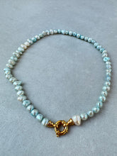 Load image into Gallery viewer, Blue Fresh Water Pearl Necklace
