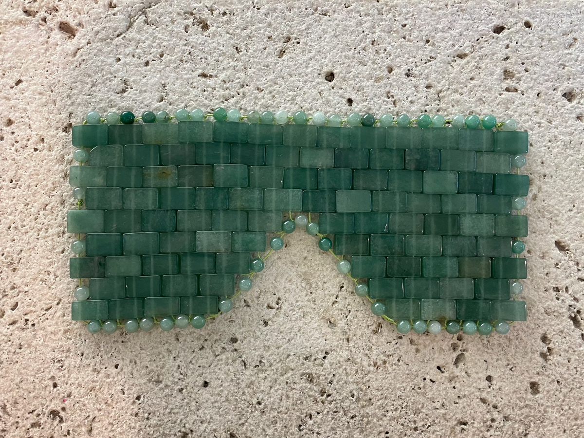 aventurine face mask green stone relaxation mask