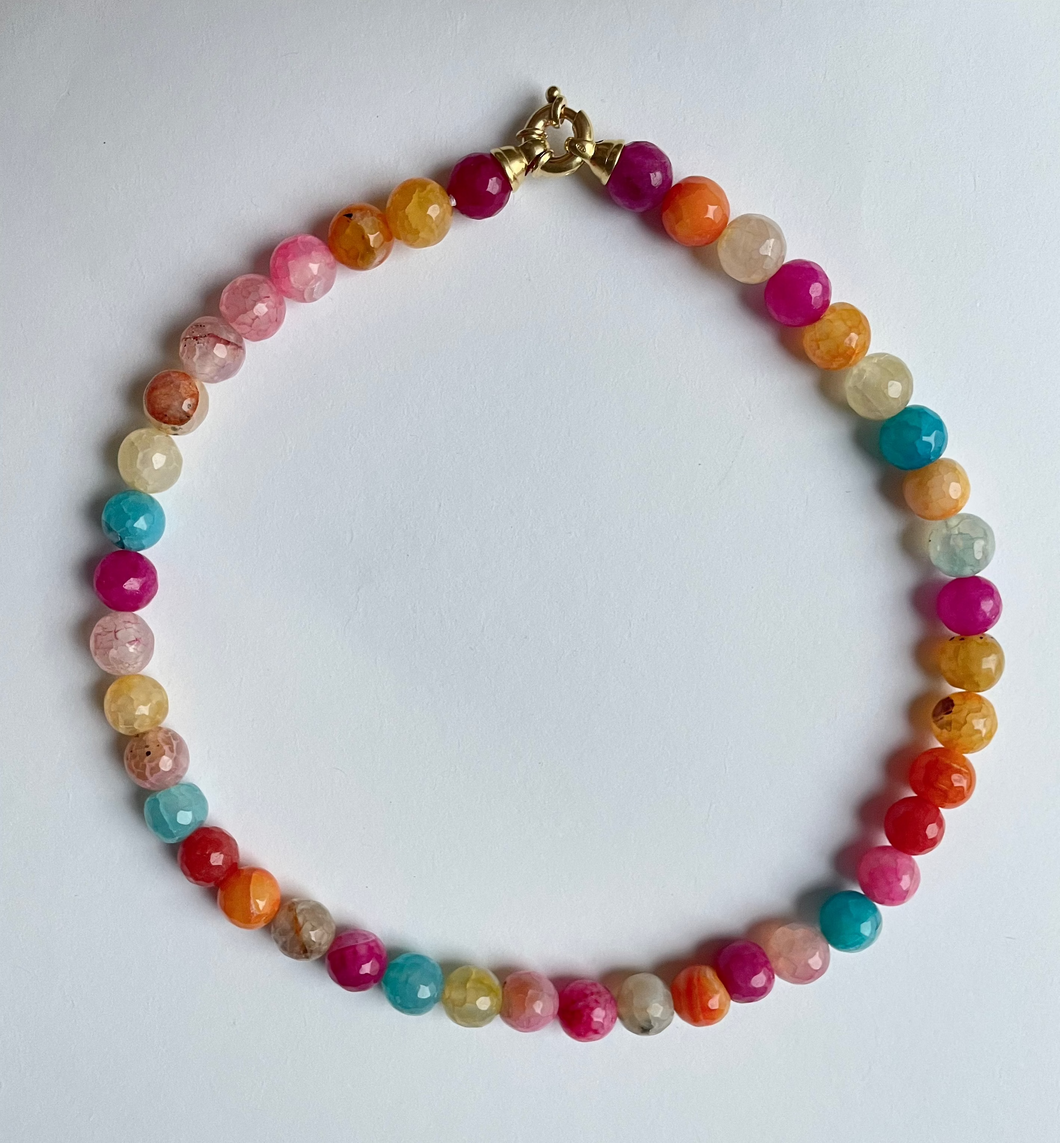 Colorbomb Quartz Halskette