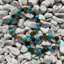 Load image into Gallery viewer, Turqouise x Green Agate Necklace
