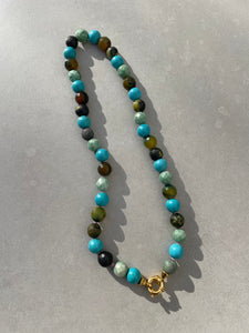 Turqouise x Green Agate Necklace