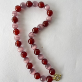 Resilient Grace: Red Agate & Tiger Agate Necklace