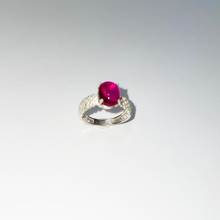 Load image into Gallery viewer, Pink Tourmaline Cabochon Ring

