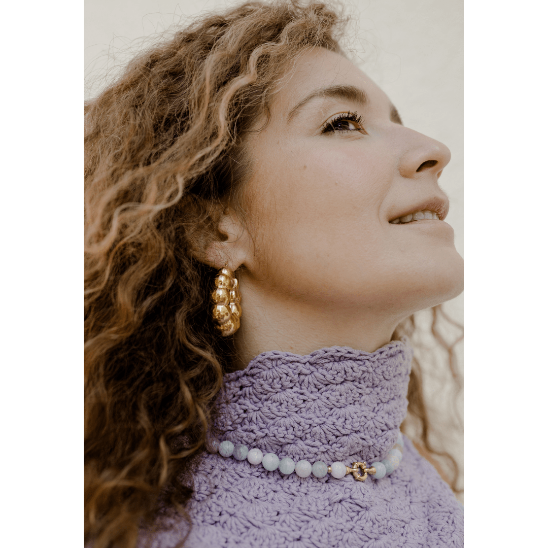 Bubble Hoop Earrings – Gold