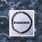 Dual Strength Necklace - Purple Tiger Stone & Transparent Quartz - Lapis Lazuli