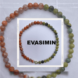 Harmony & Vitality Necklace - Orange Quartz & Nephrite Jade