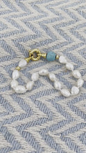 Load and play video in Gallery viewer, Fresh Water Pearls x Turqouise Bracelet
