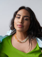 Load image into Gallery viewer, Natural Jade green x Tangerine Quartz
