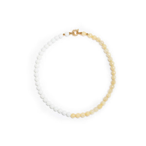 Yellow Jade x White Onyx Necklace By EVASIMIN