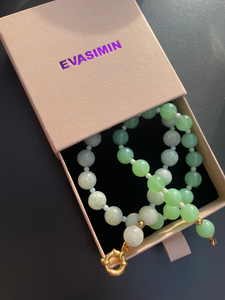 Turquoise Jade x Green Aventurine Necklace