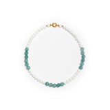 Petrol Quartz x White Onyx Necklace By EVASIMIN