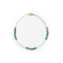 Petrol Quartz x White Onyx Necklace By EVASIMIN