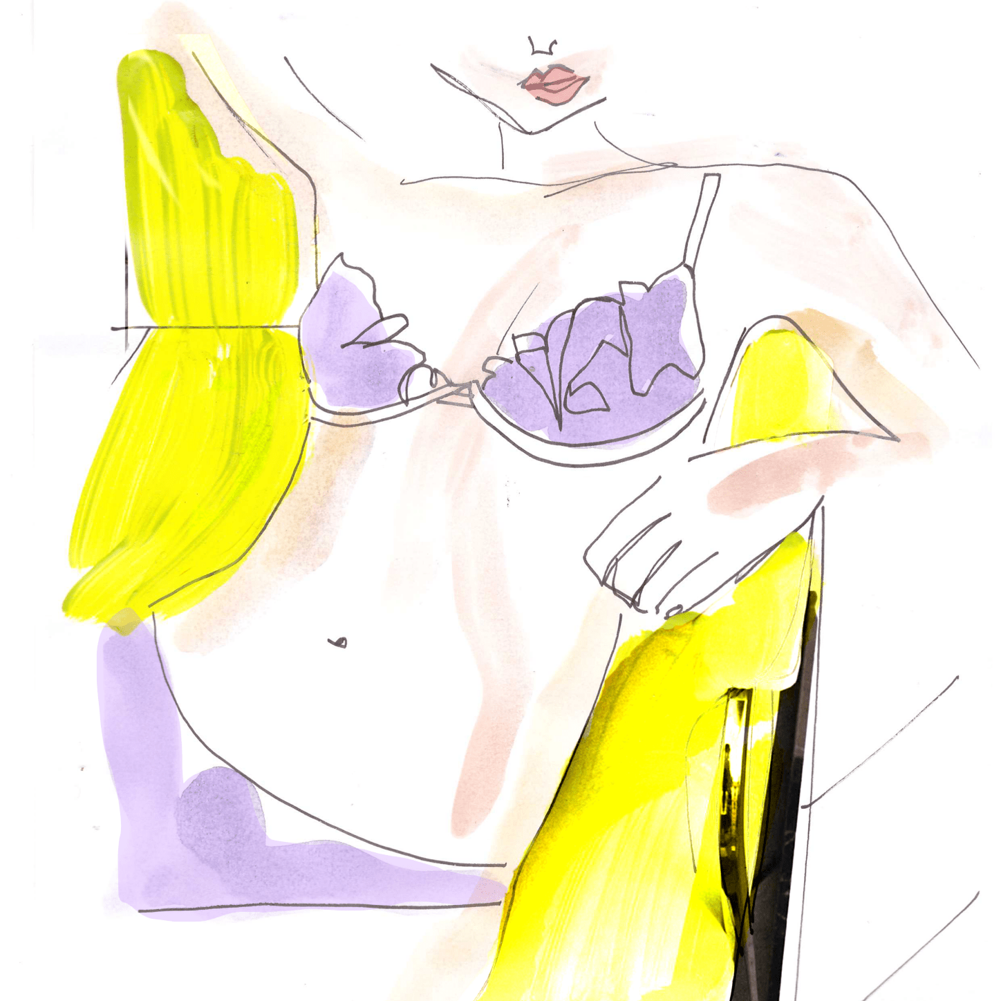 Purple Flower - Illustration
