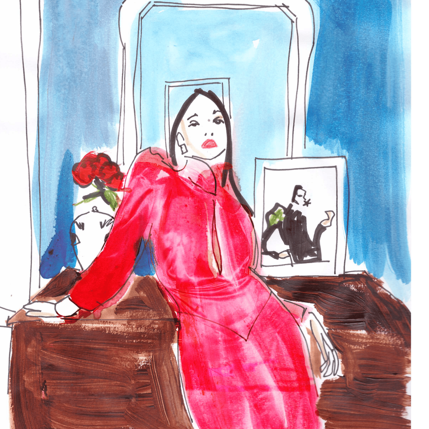 Red Rose - Illustration