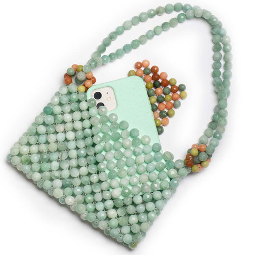 Jade & Mandarinquarz Tasche